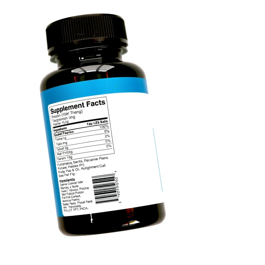 Clear supplement label