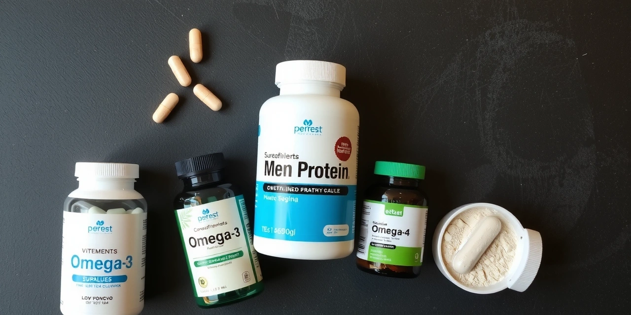 Curated collection of natural supplements for men